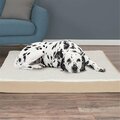 Daretocare Orthopedic Sherpa Top Pet Bed with Memory Foam & Removable Cover - Tan - Large DA3236332